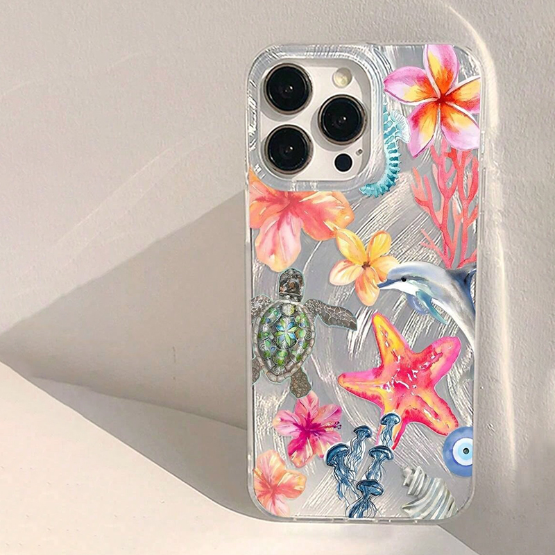 Xiaomi Redmi Note 14 - Casing HP Transparan Motif Kehidupan Bawah