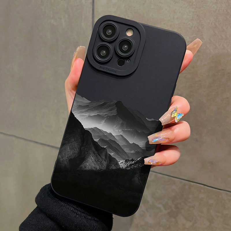 Xiaomi Redmi Note 13 - Casing Ponsel Silikon Desain INS Gunung