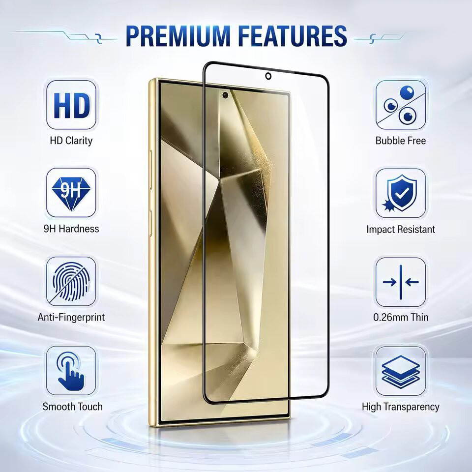 1-3 Buah Kaca Tempered 9D untu - Screen Protector Film ulasan dan harga